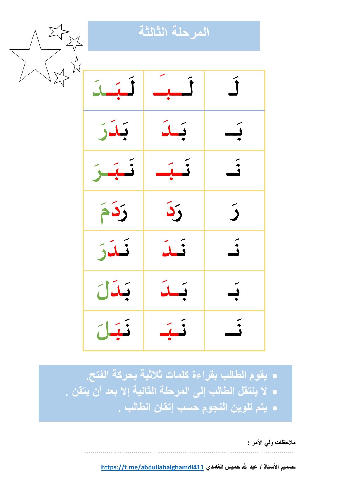 I Read Notebook PDF – A Powerful Resource for Early Arabic Reading