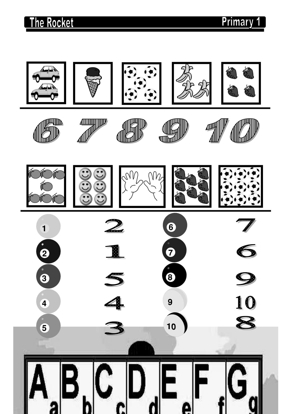 English Alphabet and Numbers Worksheets