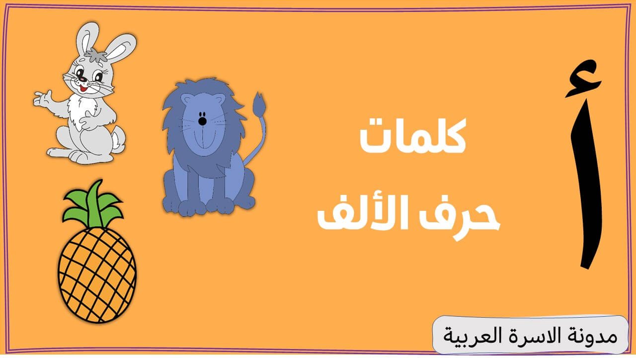 Letter Alif Words for Kids