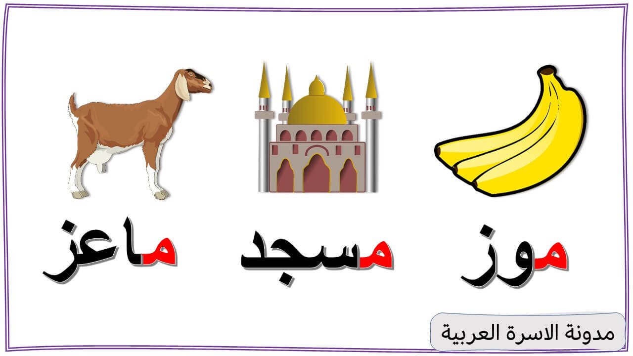 Letter Meem Words for Kids