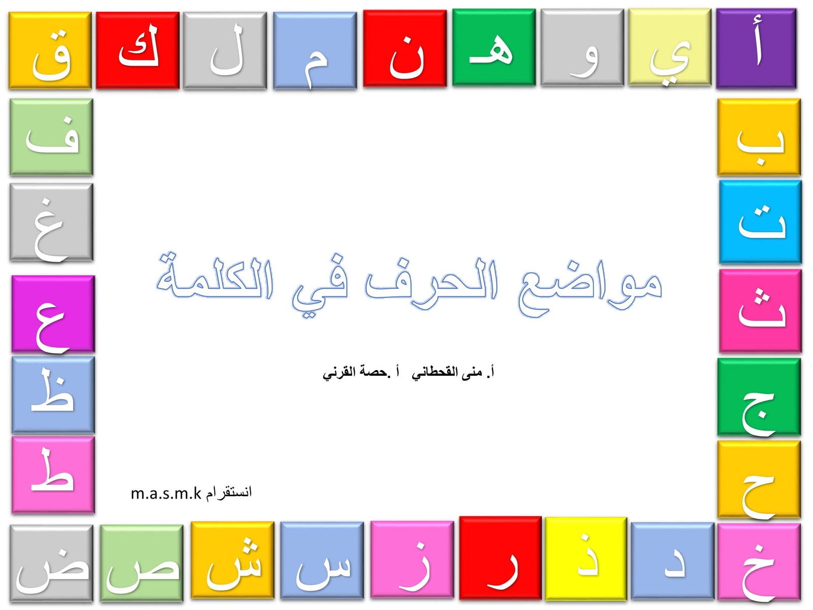 Arabic Alphabet Exercises for Kids