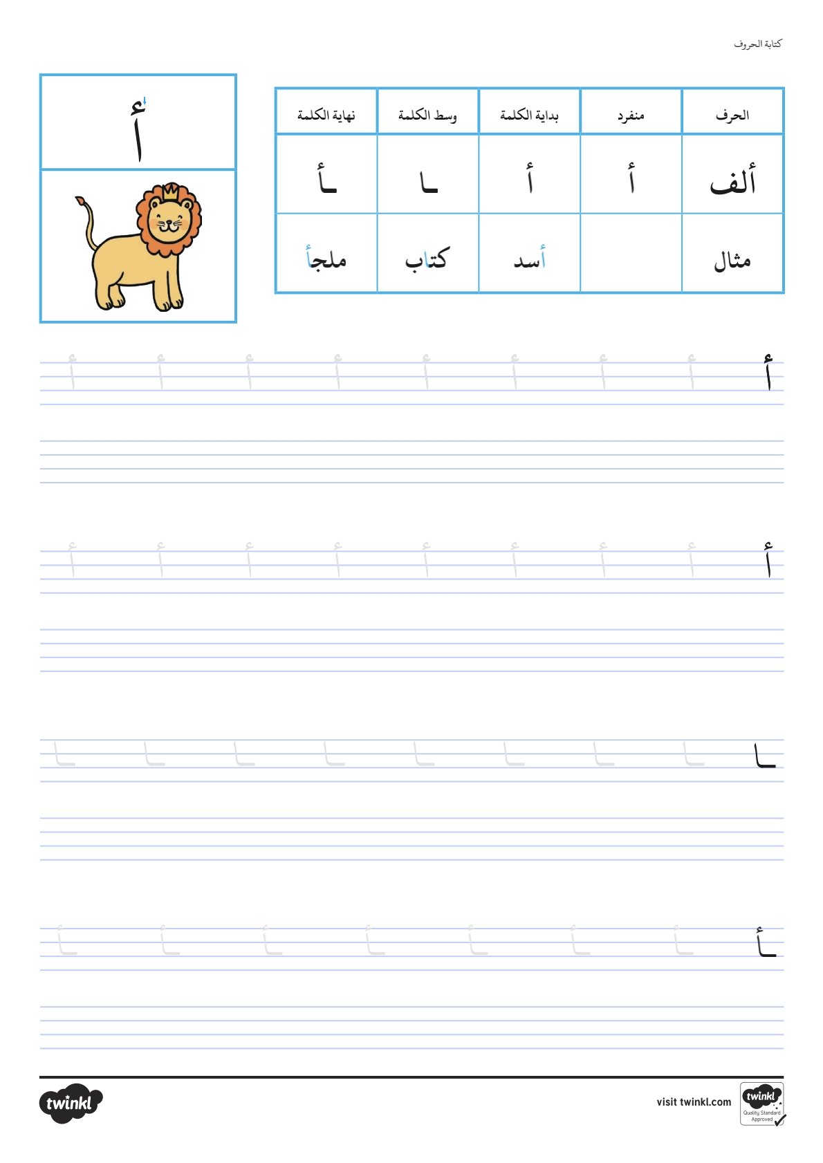 Arabic Alphabet and Letter Shapes Booklet