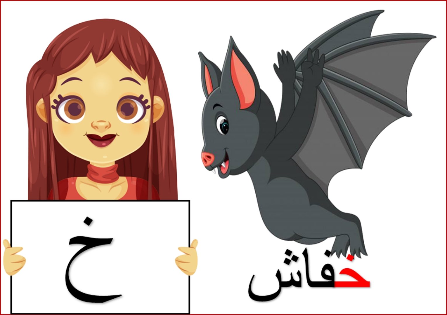Arabic Alphabet with Pictures for Kids