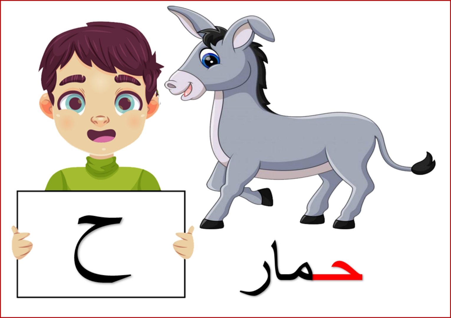 Arabic Alphabet with Pictures for Kids