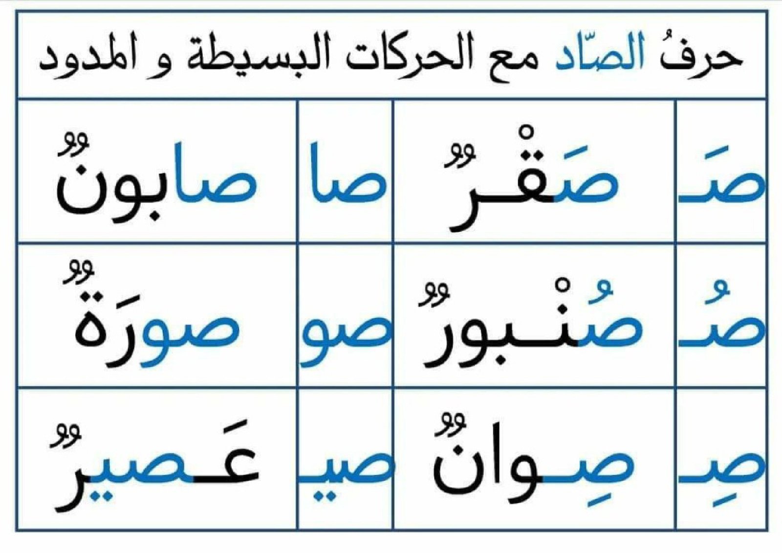 Arabic Letter Vowel Flashcards