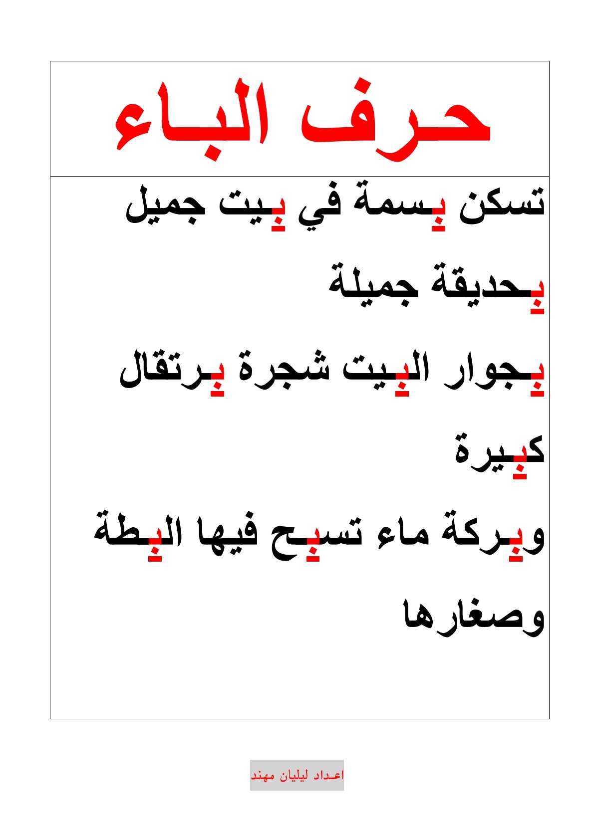 Arabic Alphabet Cards Printable