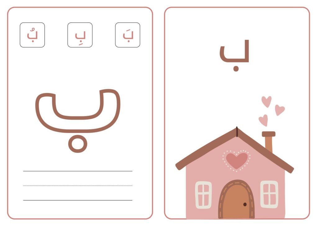 Arabic Alphabet Flashcards for Kids