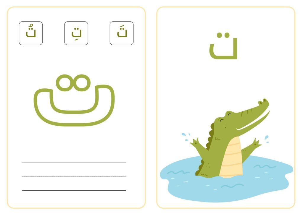 Arabic Alphabet Flashcards for Kids