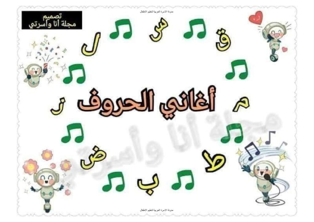 Arabic Alphabet Rhymes for Kindergarten