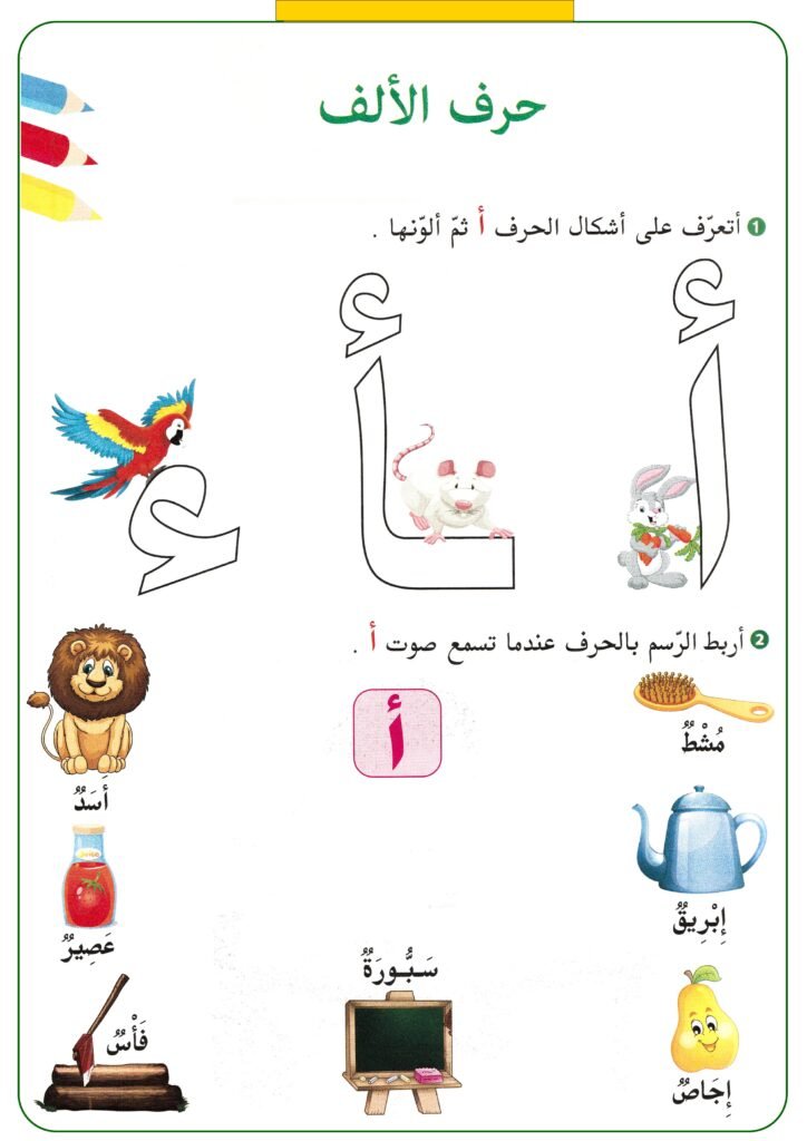 Arabic Alphabet Worksheets for Kids