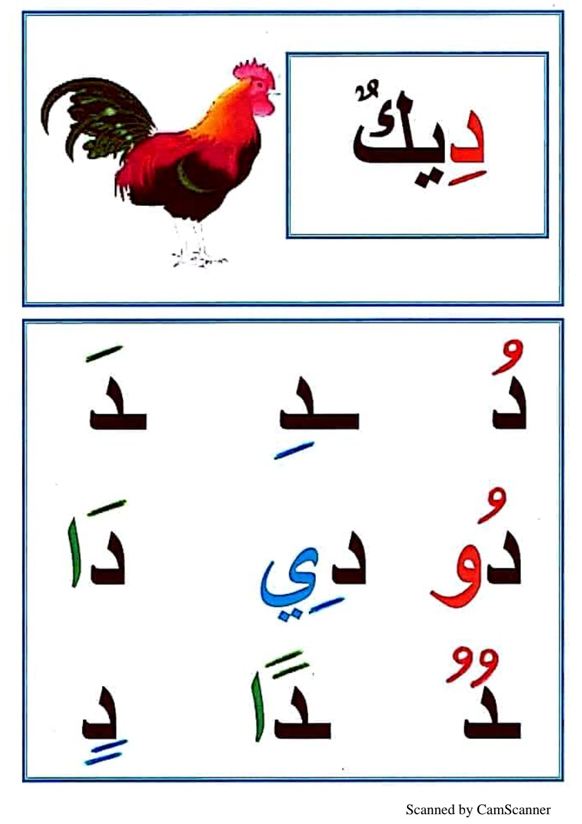 Arabic Letter Shapes Worksheets for Kids