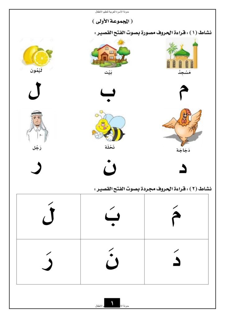 Complete Arabic Alphabet Reading Booklet PDF
