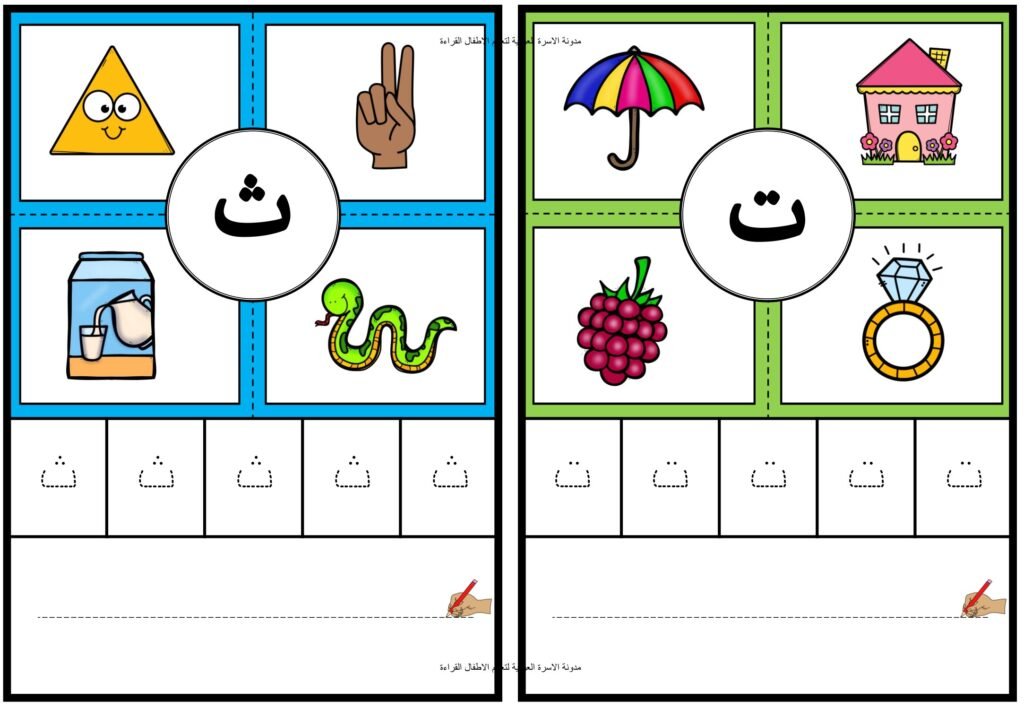 Illustrated Arabic Alphabet Flashcards PDF