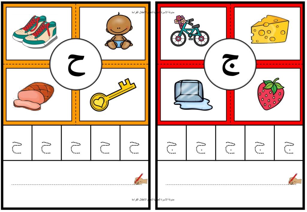 Illustrated Arabic Alphabet Flashcards PDF